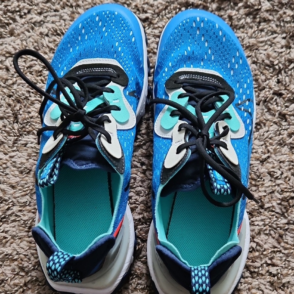Blue and Black Athletic Sneakers